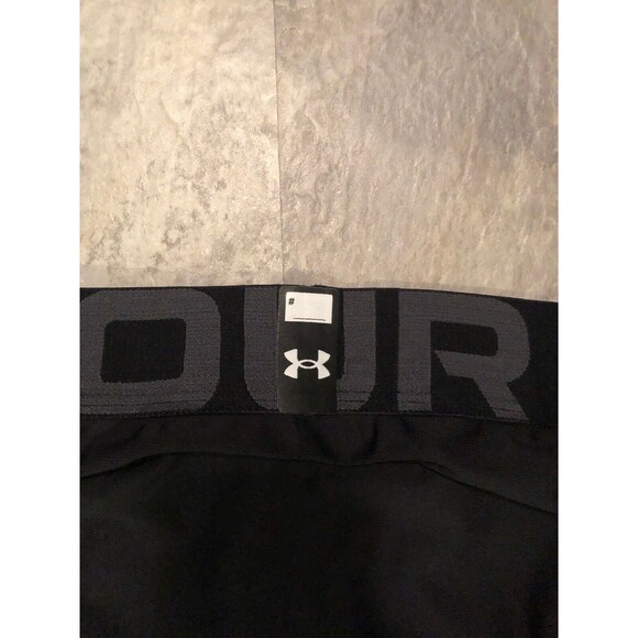 Men's Jock Under Armour Spandex Tights Compression Pants Black Pocket Medium - Picture 1 of 10